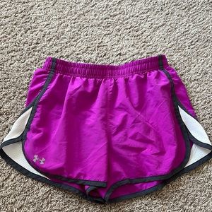 Under Armour Women’s Fuschia Semi-Fitted Running Shorts Size S